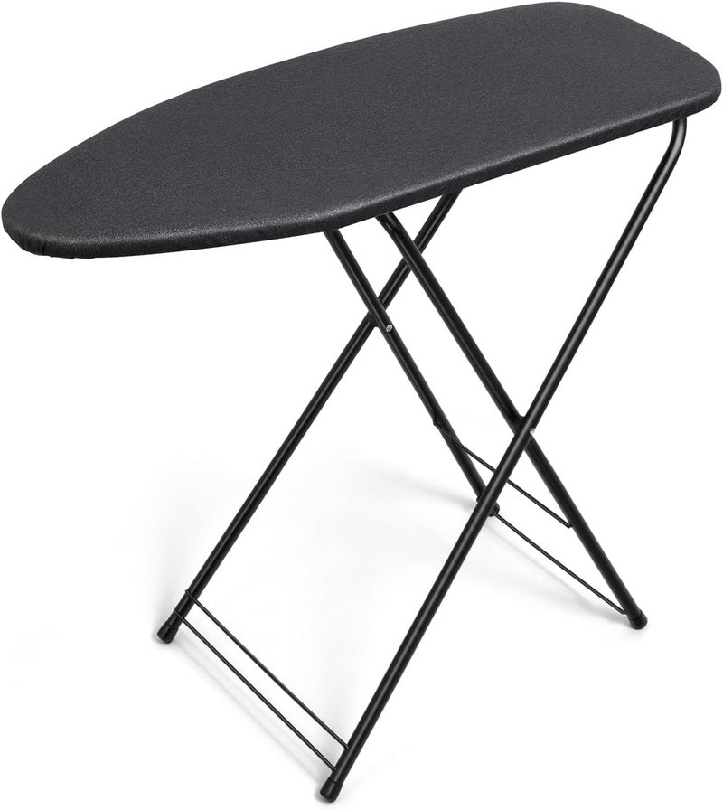 Duwee 13"×35" Ironing Board Small with Heat Resistant Cover,Folding Compact Ironing Board,Light Weight,Easy to Storage,Black - Image 1